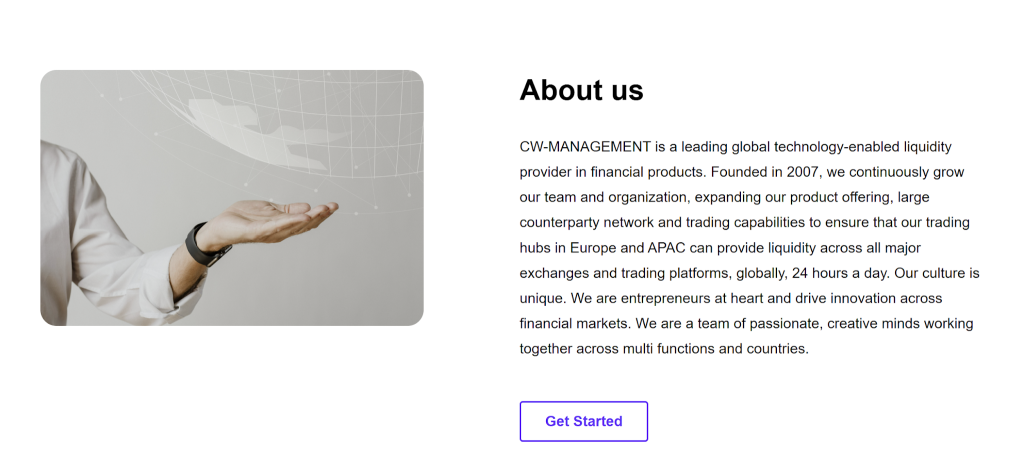 CW-Management about us page overview