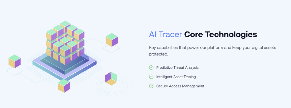 FinTracer interface showing blockchain transaction tracing and wallet flow analysis