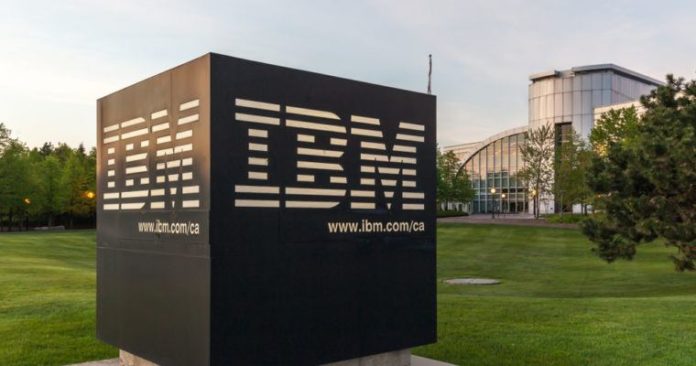 ibm stock share price cloud blockchain