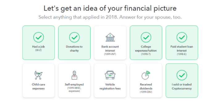 Turbo Tax now has a “I sold or Traded Cryptocurrency” option Turbo Tax