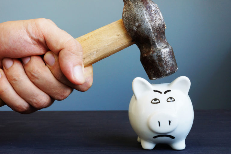 bitcoin break piggy bank