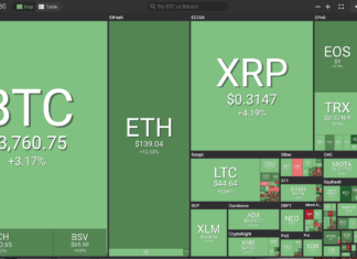 Market visualization by Coin360