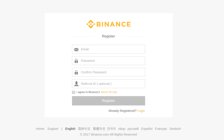 binance register 3