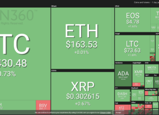 Market visualization from Coin360