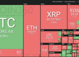 Market visualization courtesy of Coin360