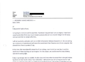 Craig Wright Allegedly Submits Fake E-Mail In Dave Kleiman Lawsuit