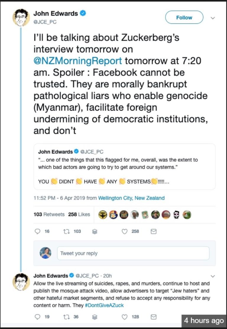 Privacy commissioner slams Zuckerberg