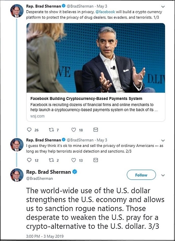 democrat brad sherman ban bitcoin crypto