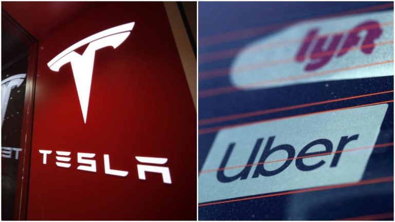 tesla network uber lyft