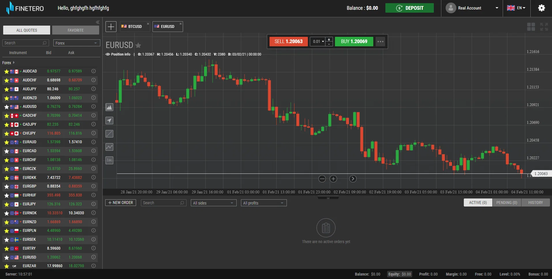 Finetero WebTrader