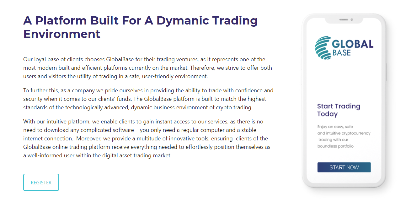 GlobalBase trading software