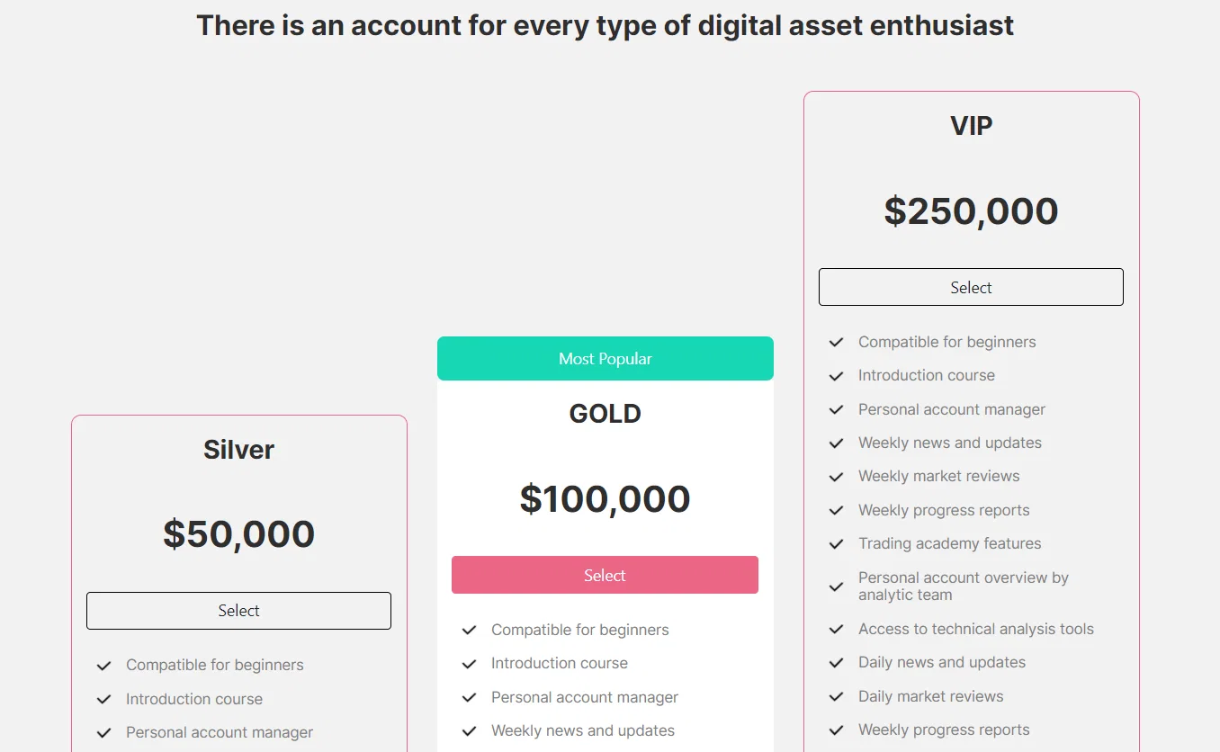 EarningCrypt accounts