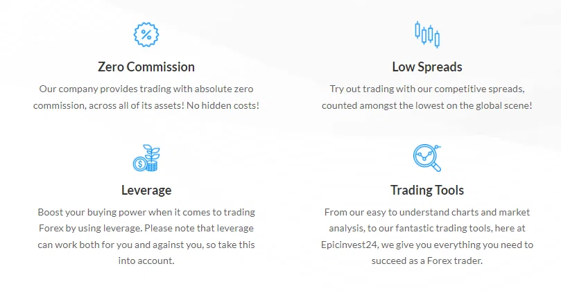 Epicinvest24 trading conditions