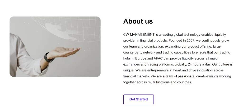 CW-Management about us page overview